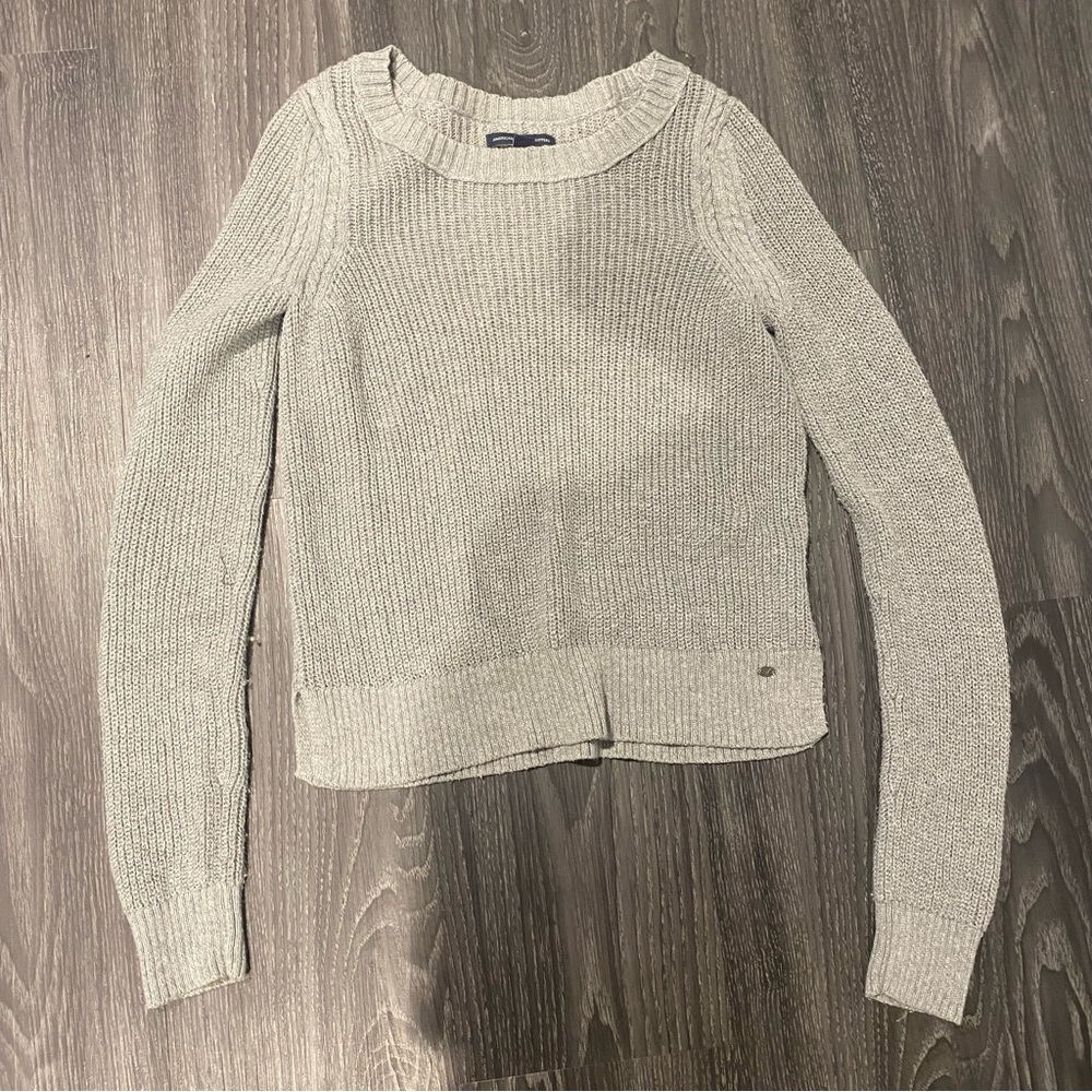 Gray American Eagle sweater.